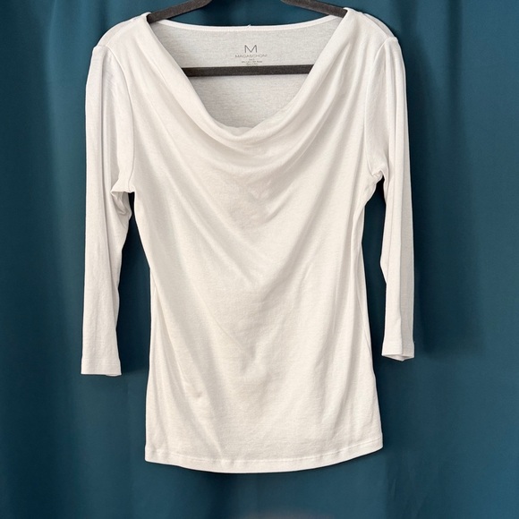 Magaschoni long sleeve top. Featuring, sexy neckline. - Picture 2 of 3